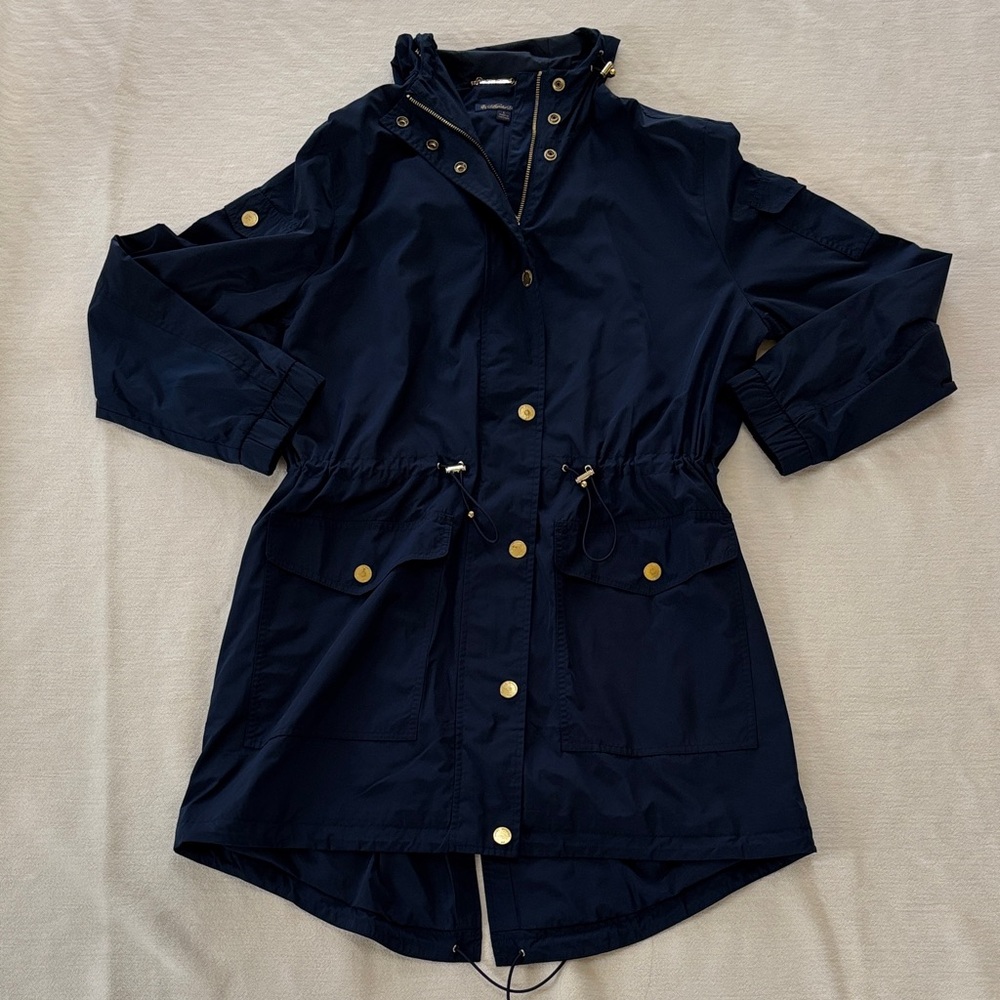 Brooks Brothers Dark Blue Utility Jacket with Gold Accents